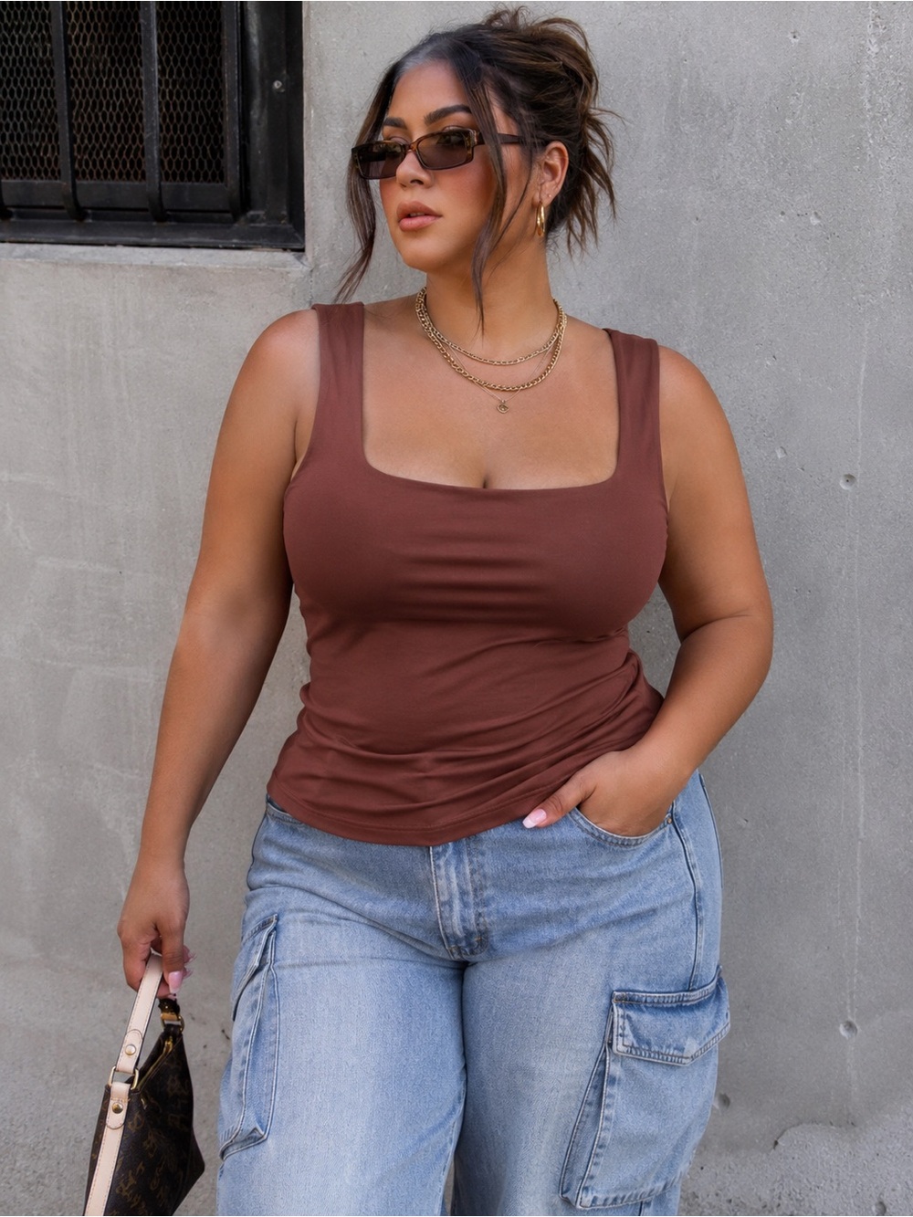 FASHION NOVA Square Neck Tank Top NWT